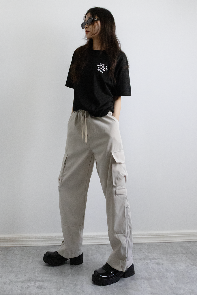 Cargo Drawstring Pants