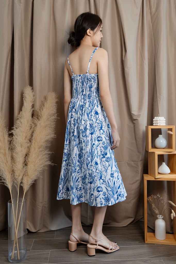 Botanical Ruched Dress