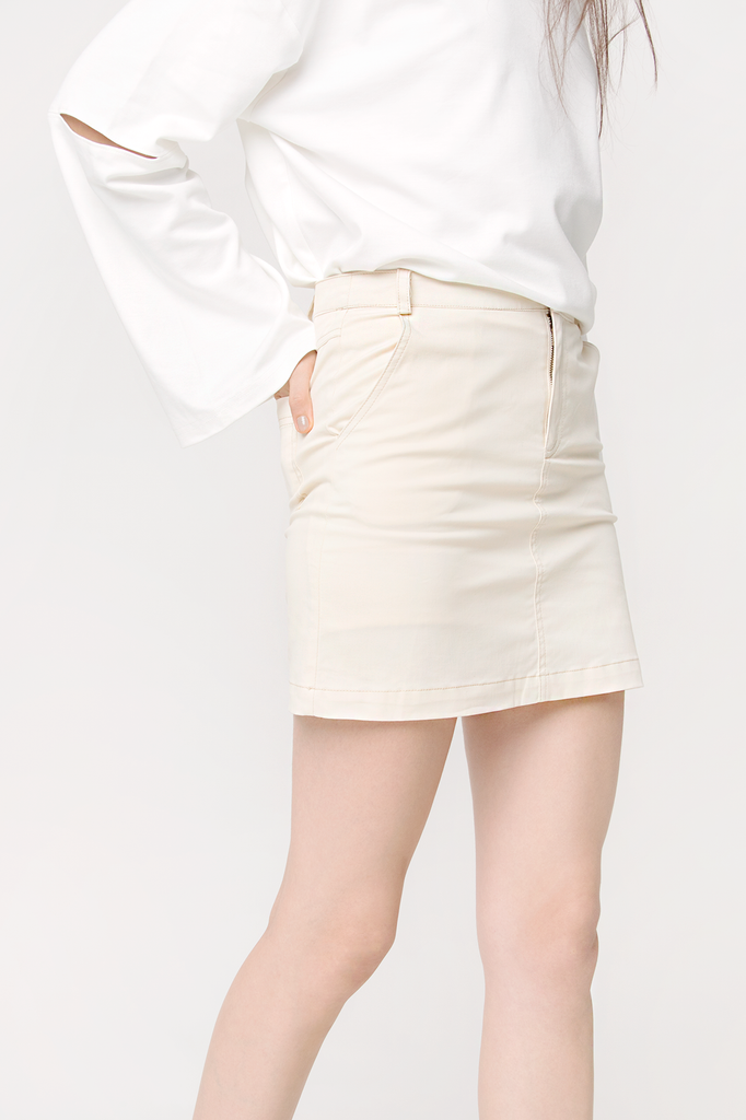 Contrast Thread Skirt
