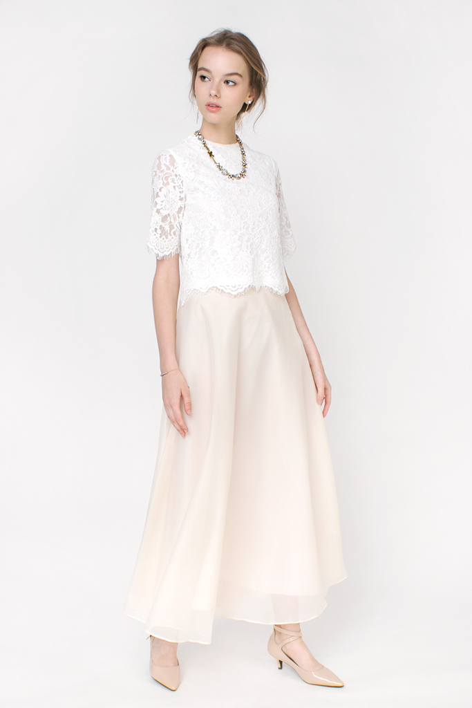 Organza Maxi Skirt