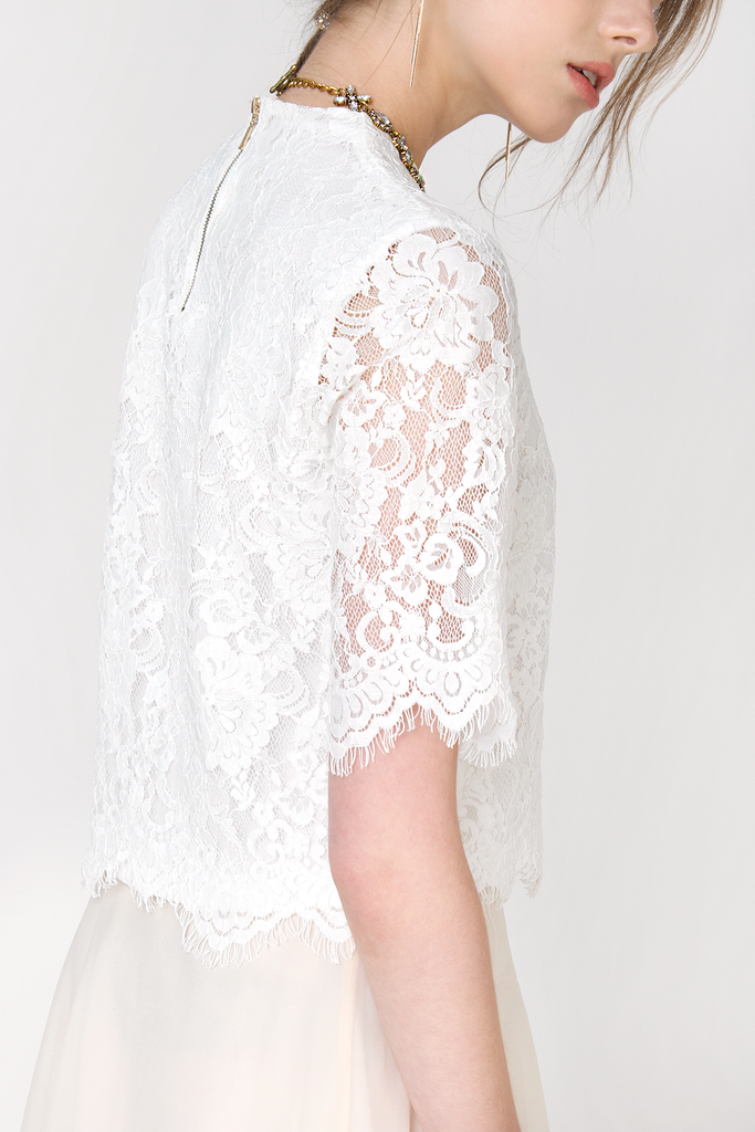 Scallop Lace Top