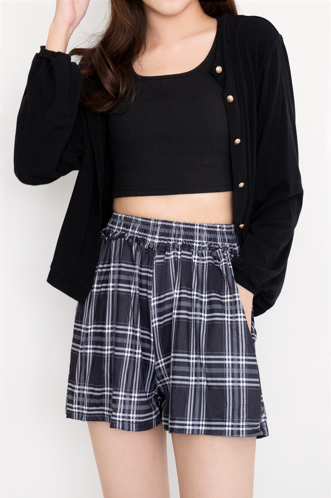Plaid Casual Shorts