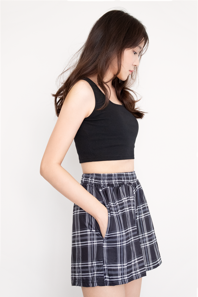 Plaid Casual Shorts