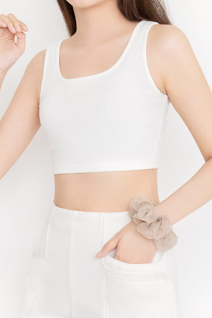Ribbed Cropped Tank Top