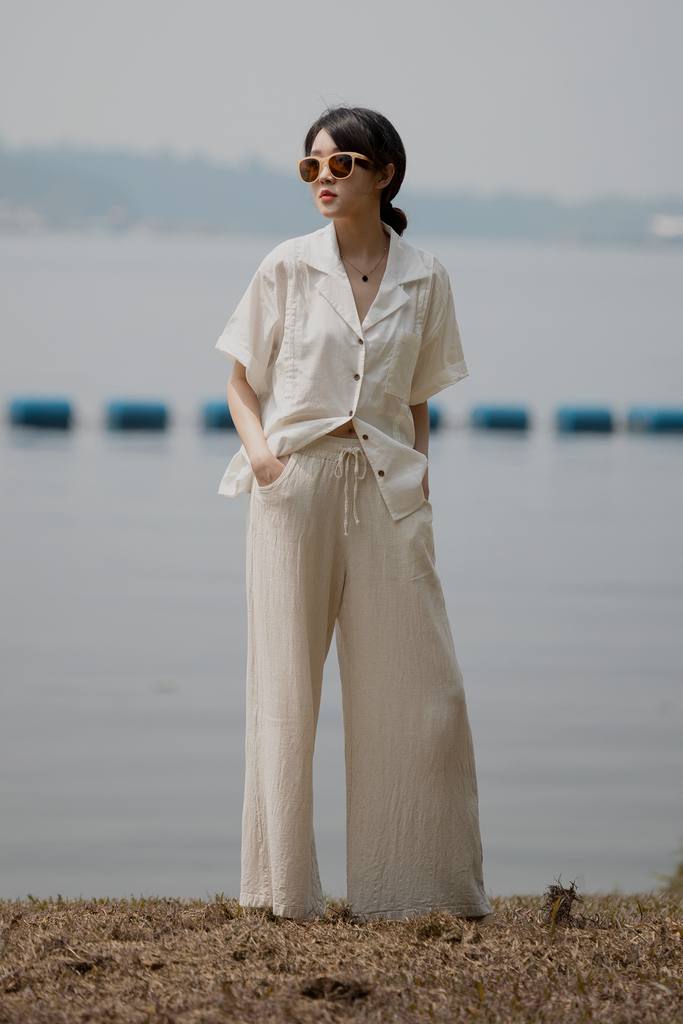 Linen Pleated Shirt