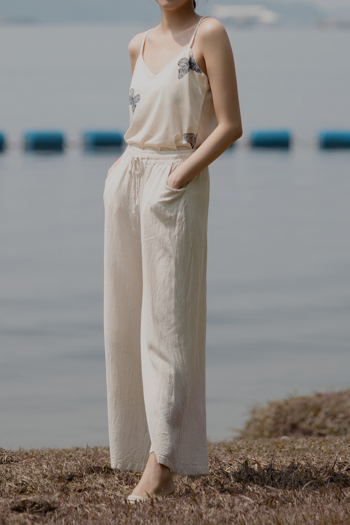 Linen Drawstring Pants