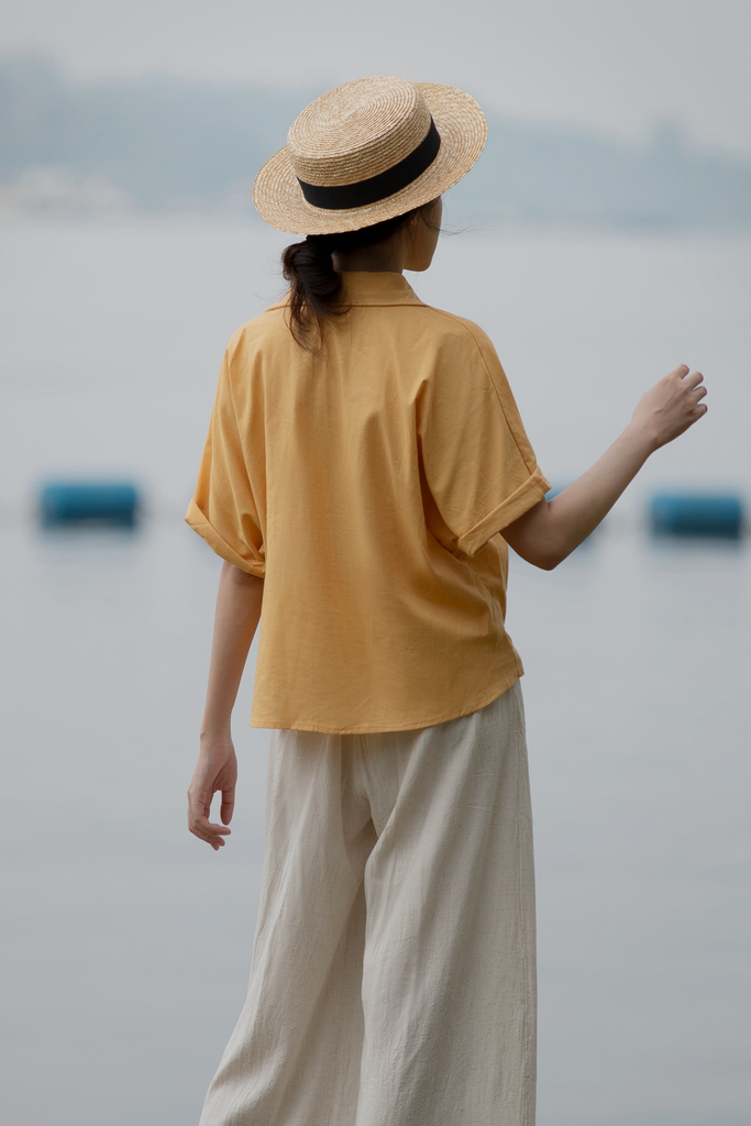 Linen Batwing Shirt