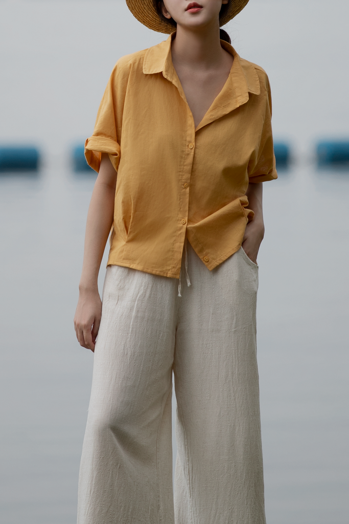 Linen Batwing Shirt