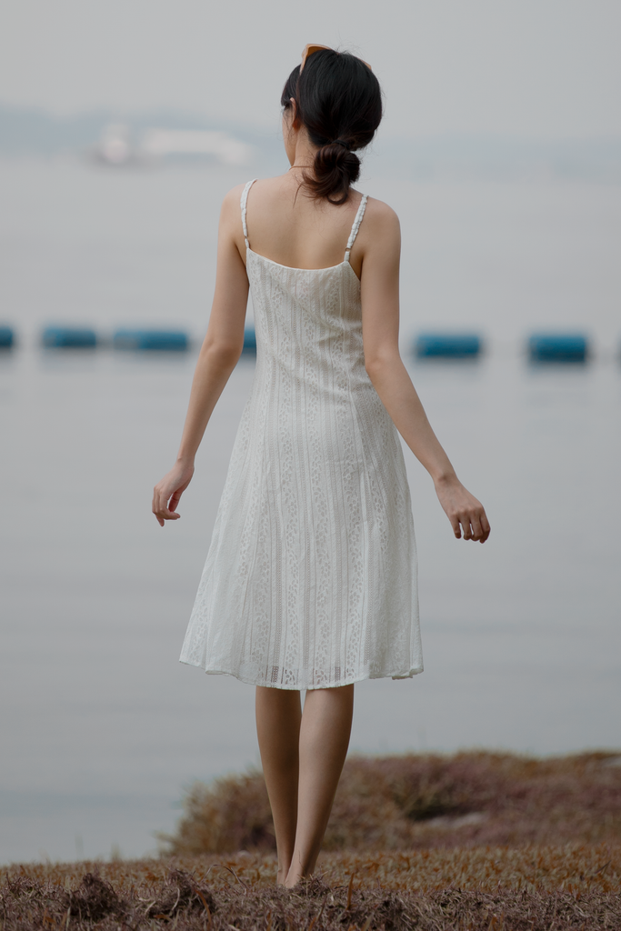 Lace Button-up Dress