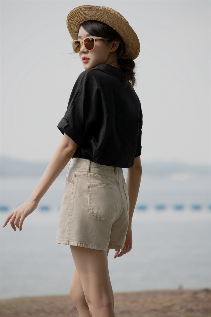 Linen Batwing Shirt