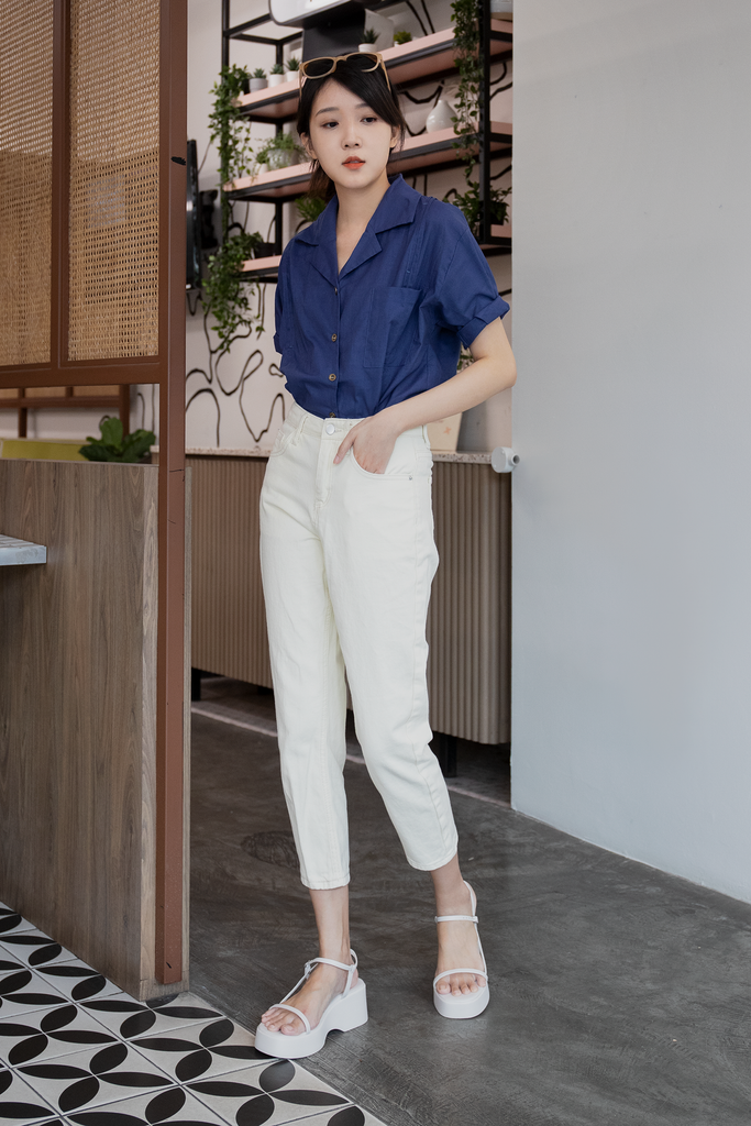 Linen Pleated Shirt