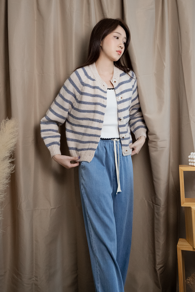 Striped Knit Cardigan