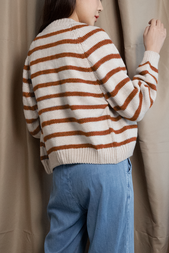 Striped Knit Cardigan