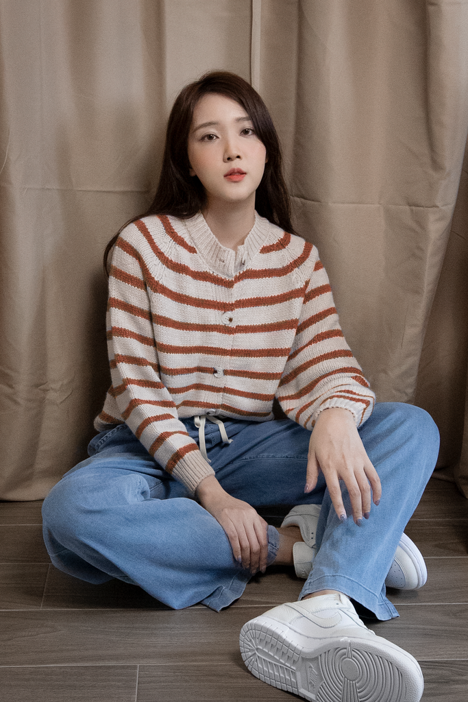 Striped Knit Cardigan