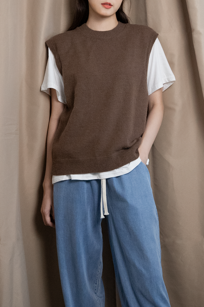 Knit Oversized Vest