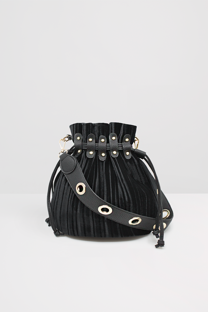 Velvet Bucket Bag