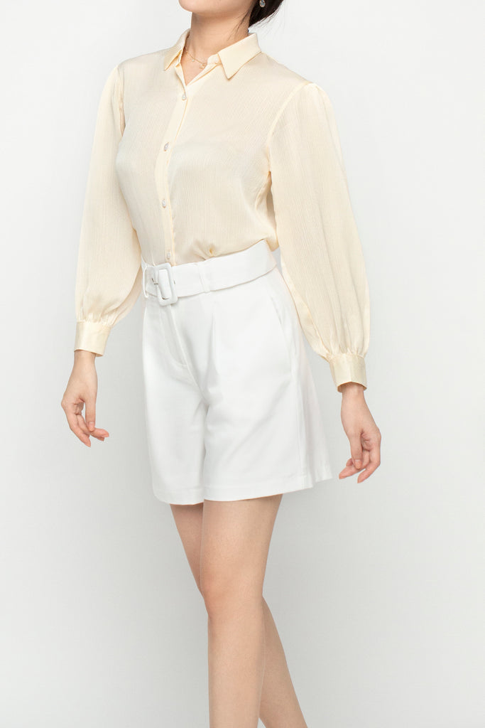 Buckle Belted Shorts