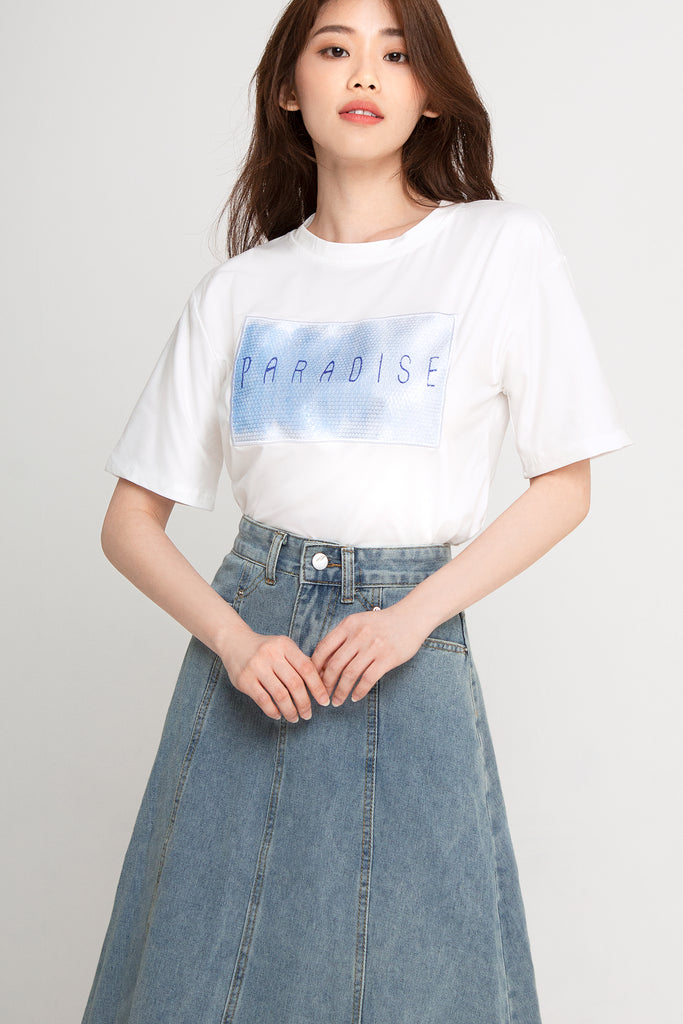 Sequin Panel Tee