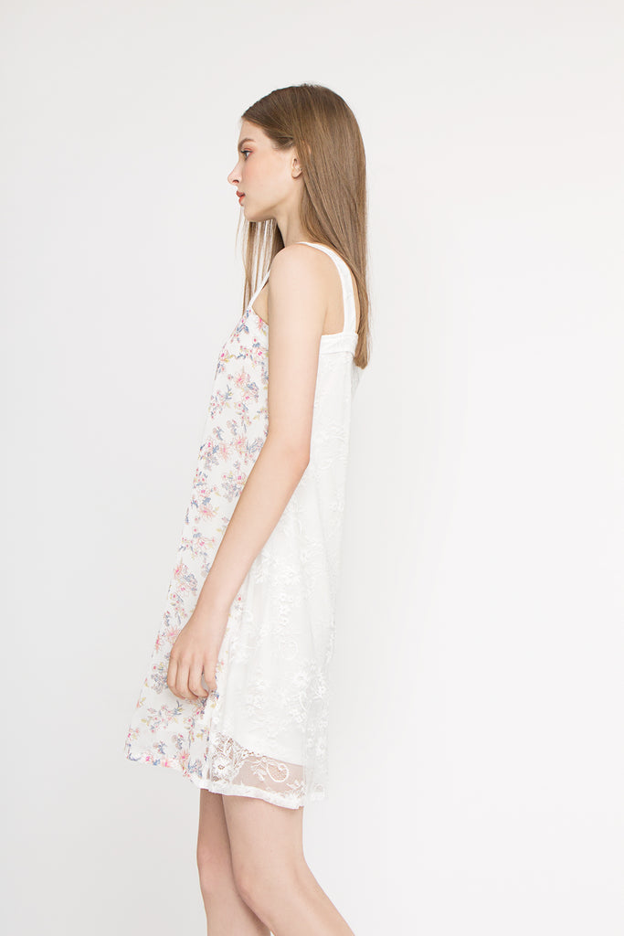 Floral Lace Reversible Dress