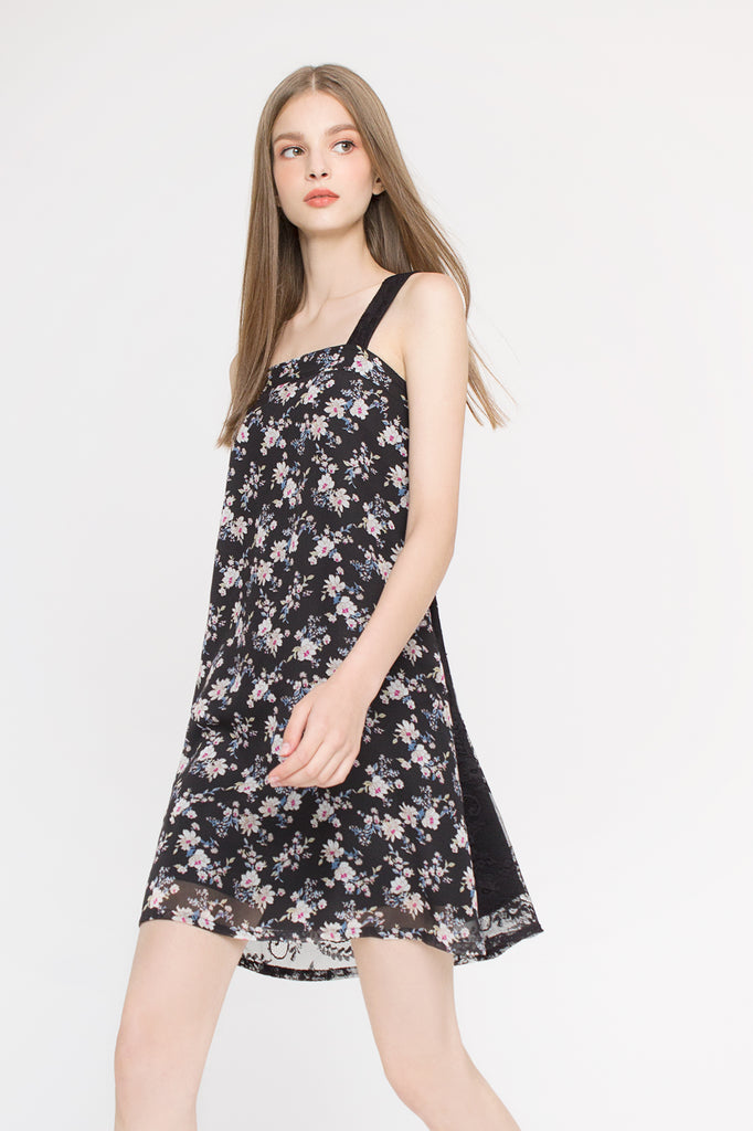 Floral Lace Reversible Dress