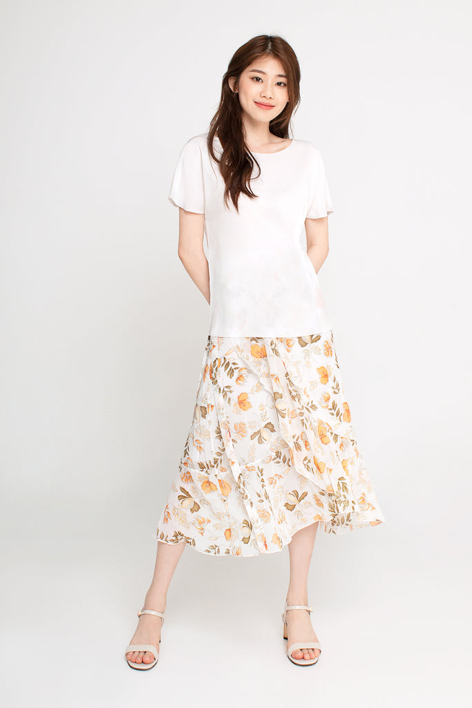 Darted Crepe Tee