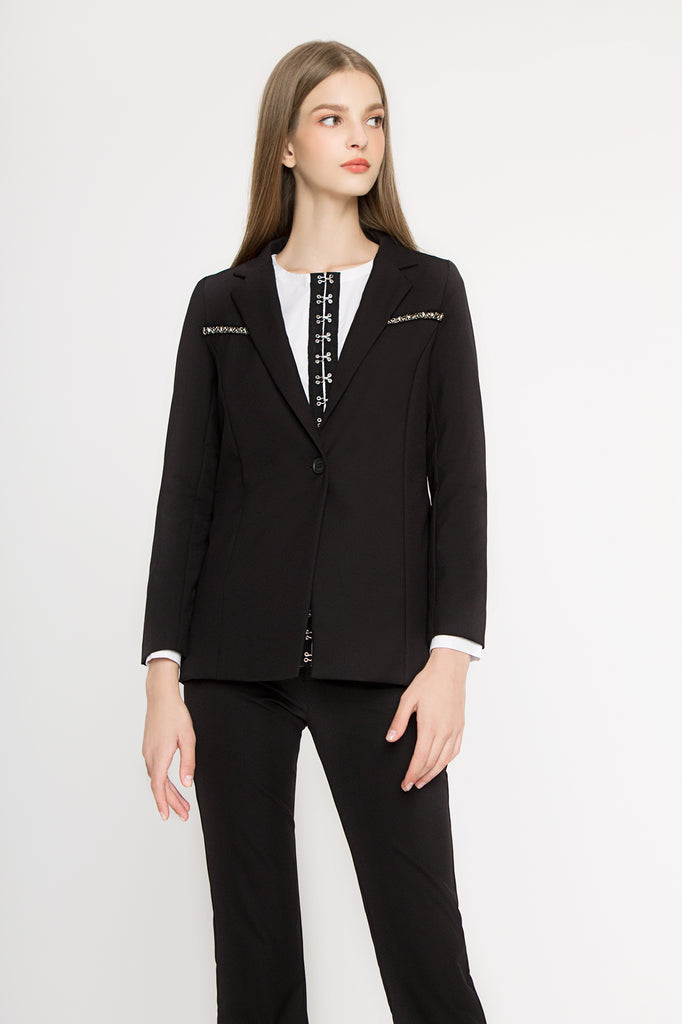 Embellished Structured Blazer