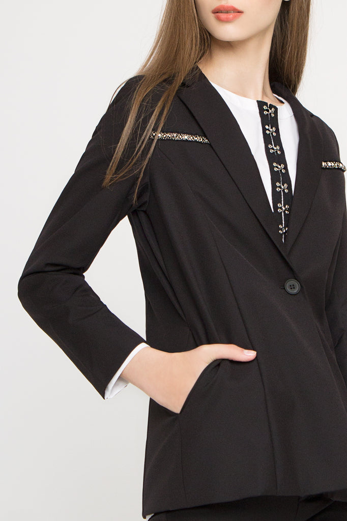 Embellished Structured Blazer