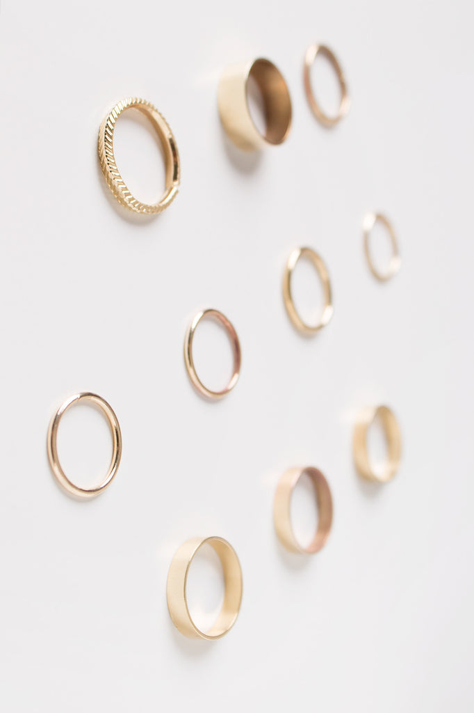 Assorted Gold Rings