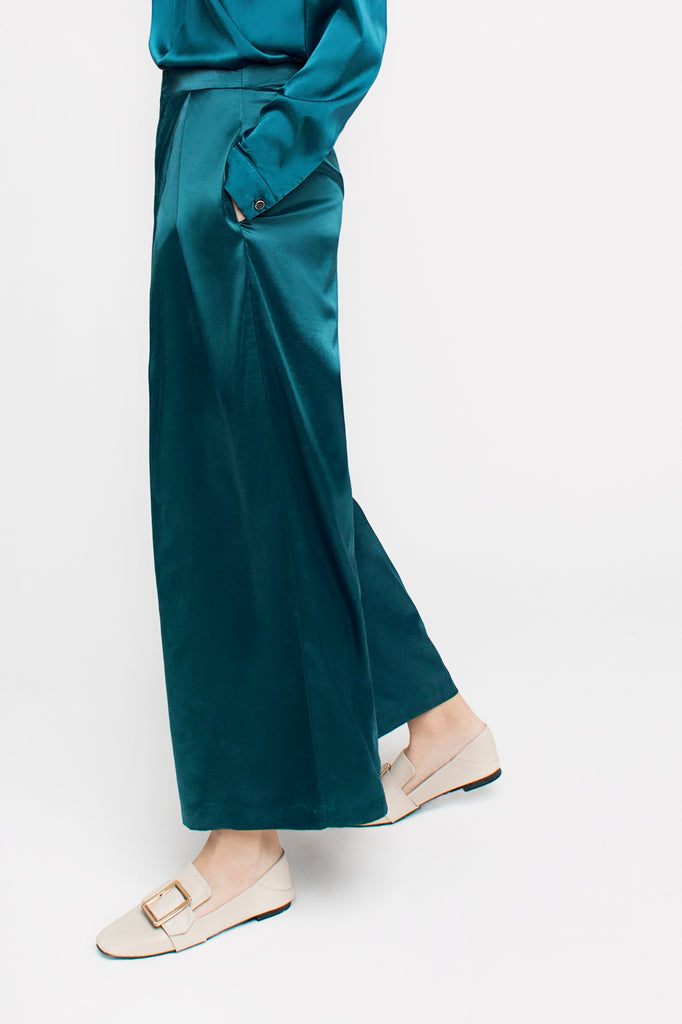 Satin Palazzo Pants