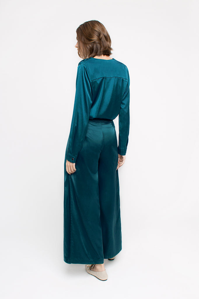 Satin Palazzo Pants