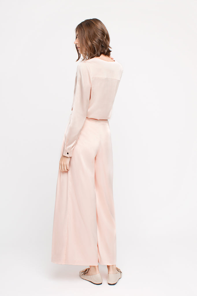Satin Palazzo Pants