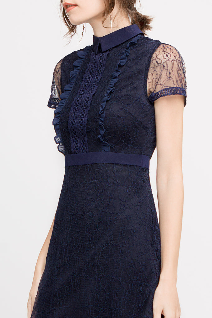 Lace Collared Dress