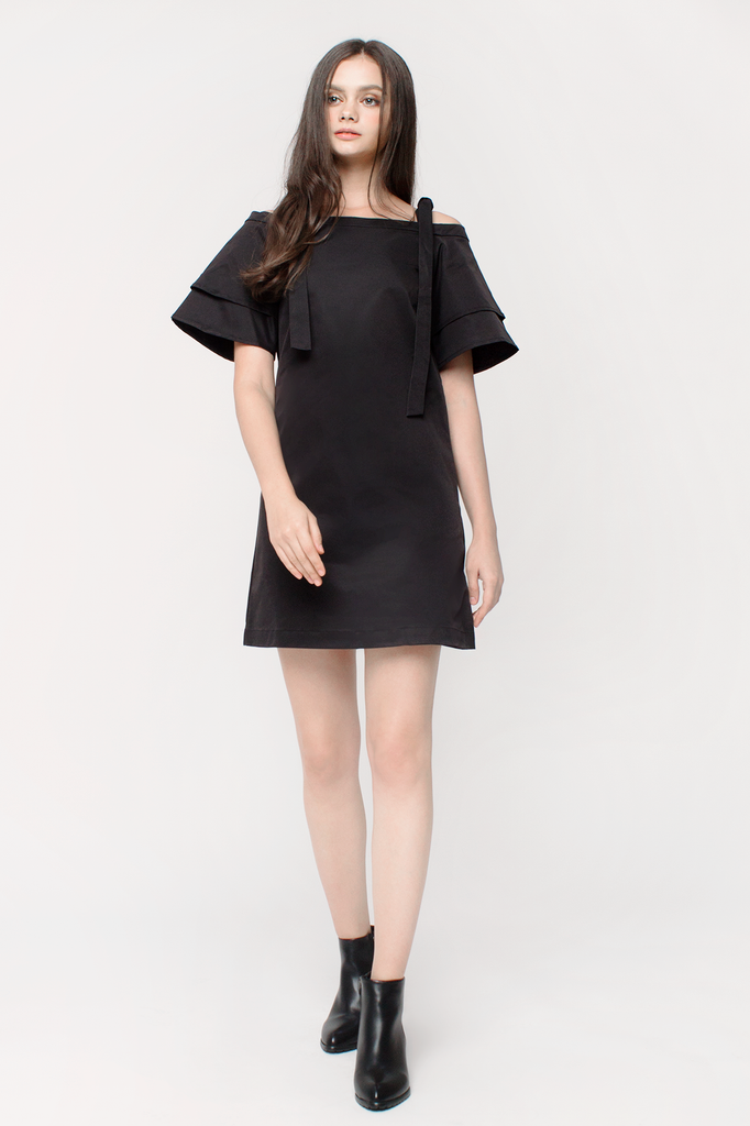 Structured Off-shoulder Dress