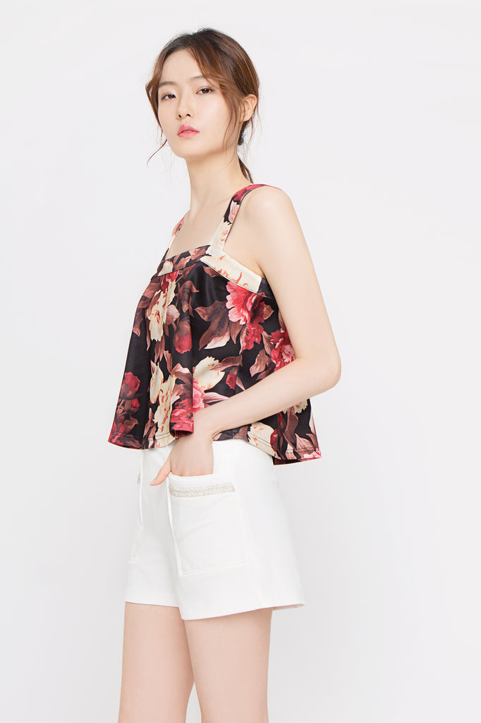 Floral Flare Top