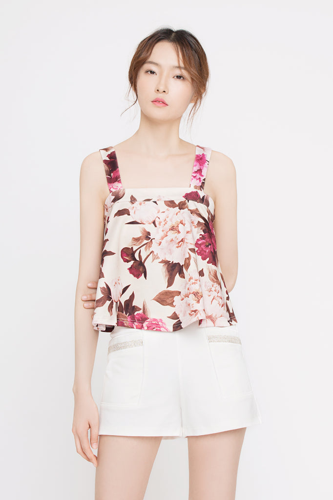 Floral Flare Top