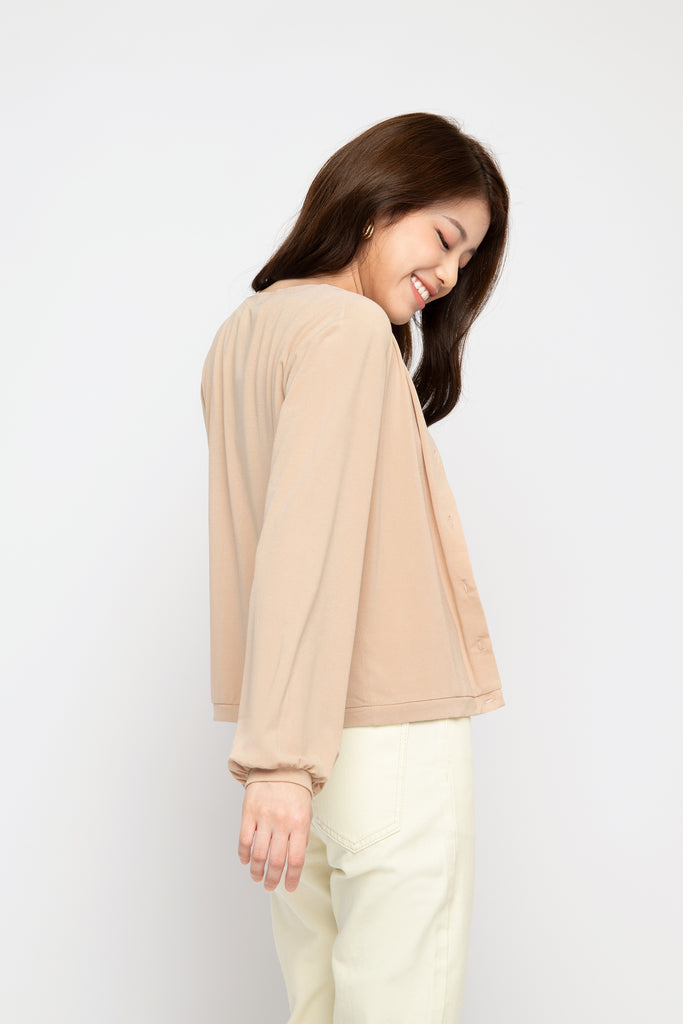 Puffed Sleeve Cardigan