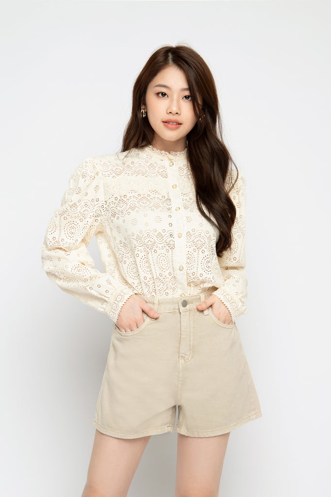 Highwaisted Denim Shorts