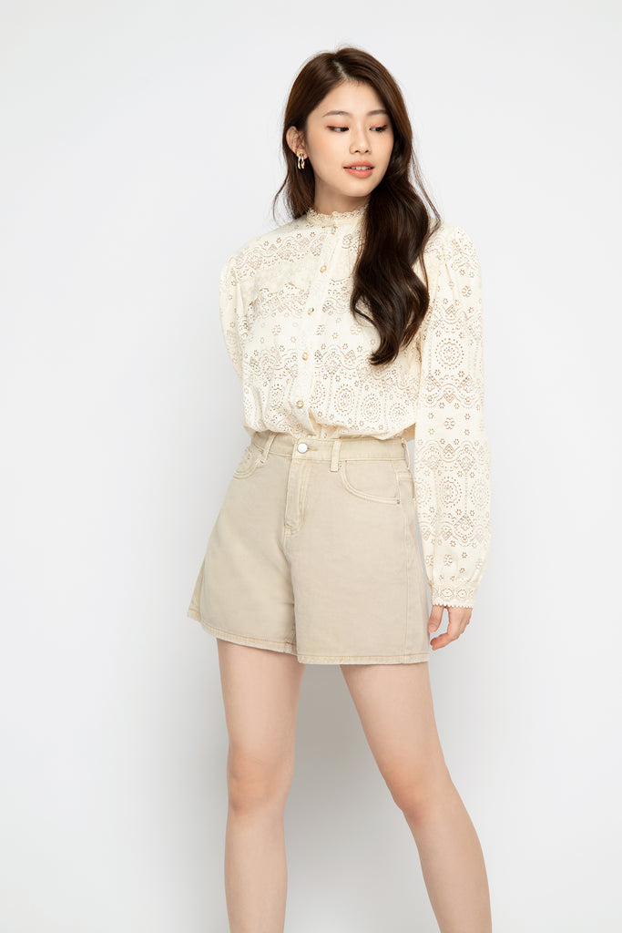 Highwaisted Denim Shorts