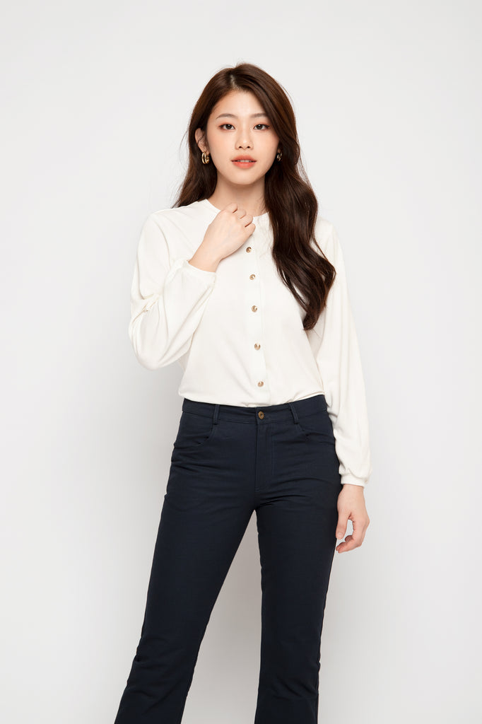 Puffed Sleeve Cardigan