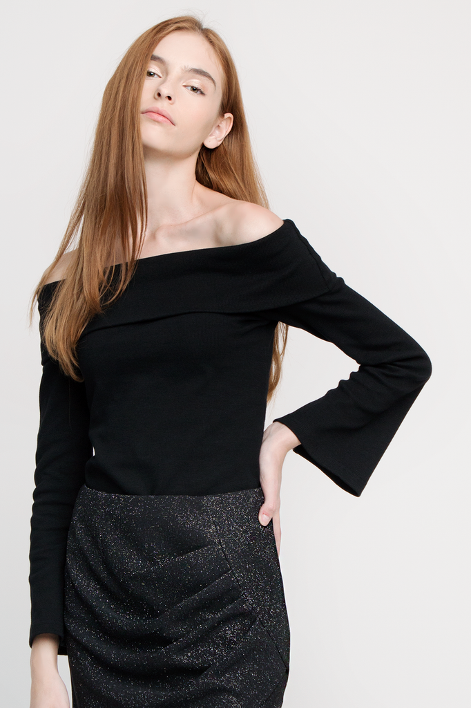 Knit Off-Shoulder Top