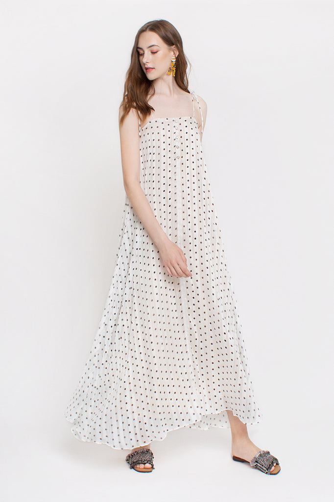 Polka Circle Maxi Dress