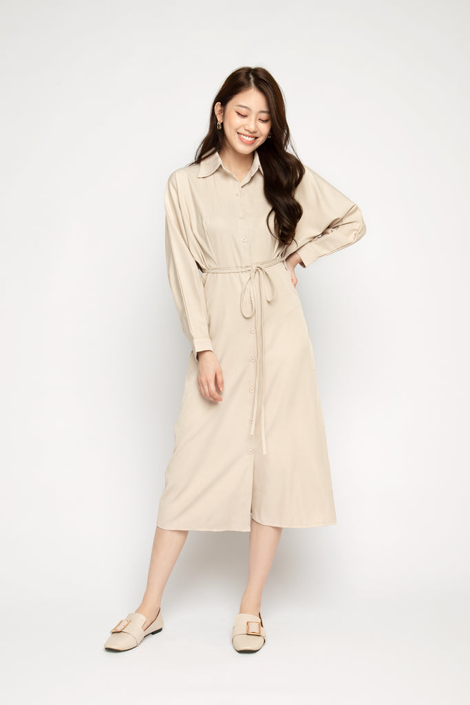 Batwing Midi Shirtdress