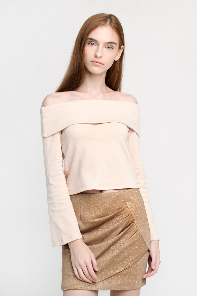 Knit Off-Shoulder Top