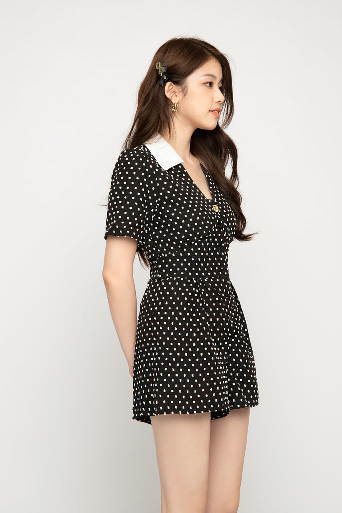 Polka Retro Romper