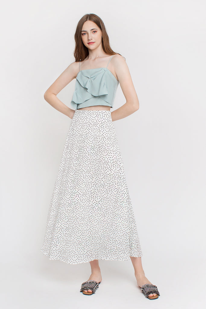 Darted Petal Crop Top