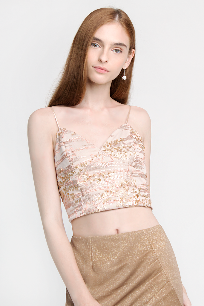 Sequin Lace Bralet