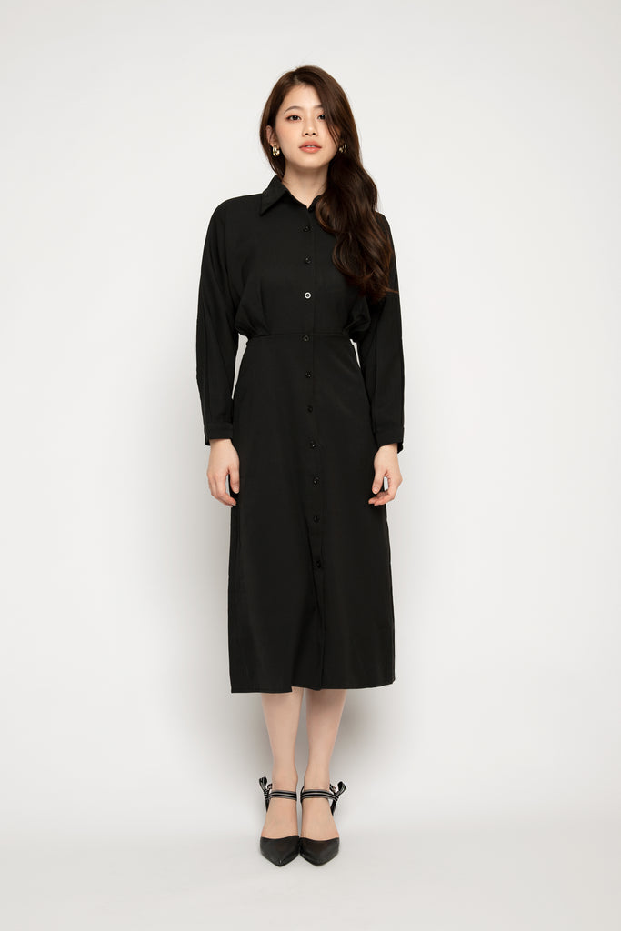 Batwing Midi Shirtdress
