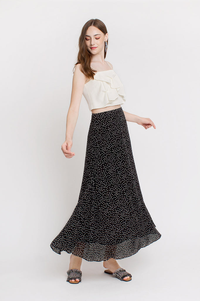 Darted Petal Crop Top