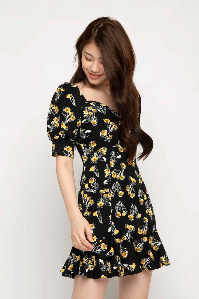 Floral Sweetheart Dress