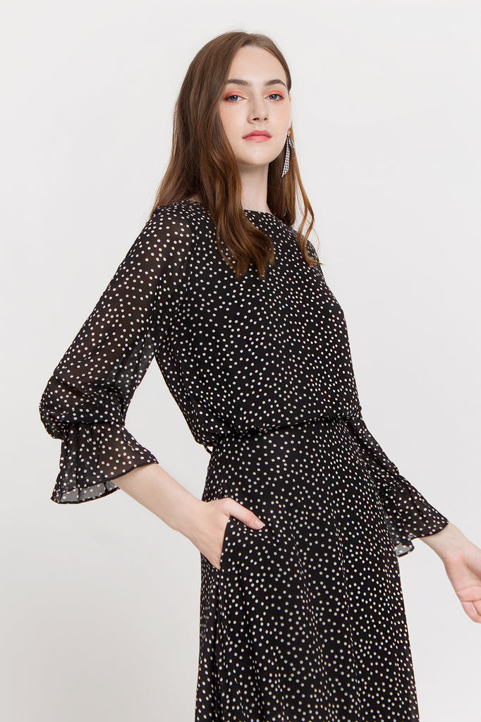 Polka Reversible Bell Blouse